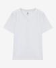 Basic House Women'S V-Neck Stretch Slim Fit Short Sleeve T-Shirt White Lats0204 (A Type)
