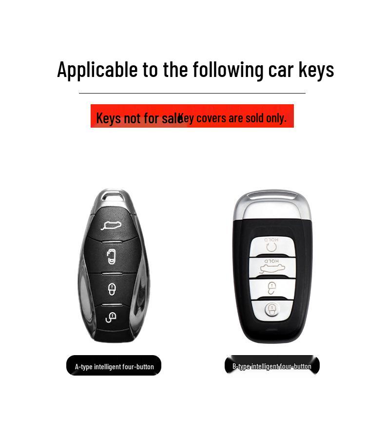 Hongqi H-Series Carbon Fiber Texture Key Case - Full Coverage for H5, HS5, H6, HS3, HS7, HQ9, EH7, H9