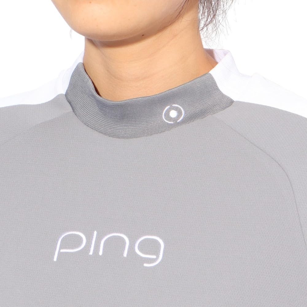 Ping Apparel Short Sleeve High Neck Shirt Golf Undershirt Size S Women's (Brand Logo) / / 622-5167304 020_Gray,