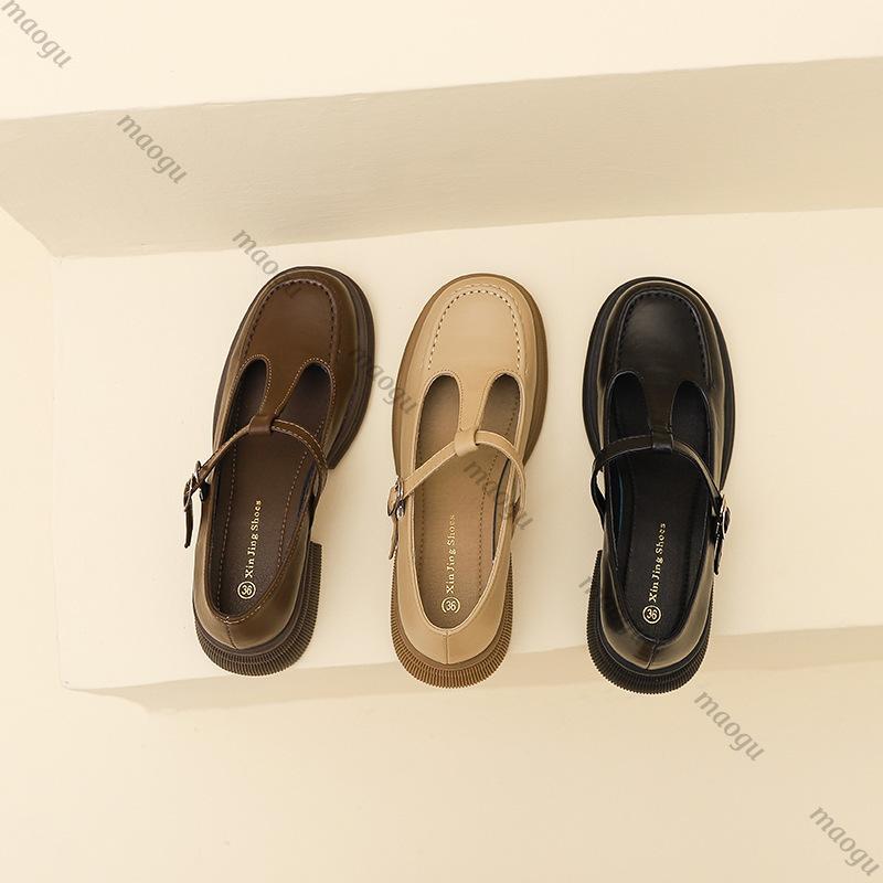 Shoes Woman 2026 British Style Oxfords Platform Low Heels Female Footwear Preppy Leather Creepers Retro Summer Ladies Sandals