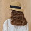 Maxza Pearl Mesh Ribbon Wire Raffia Boater Hat Ze07am004na