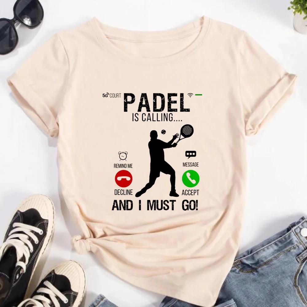 Padel Tee Women Unisexga Summer Harajuku Unisex T Shirt Girl Graphic Funny Japanese Clothing
