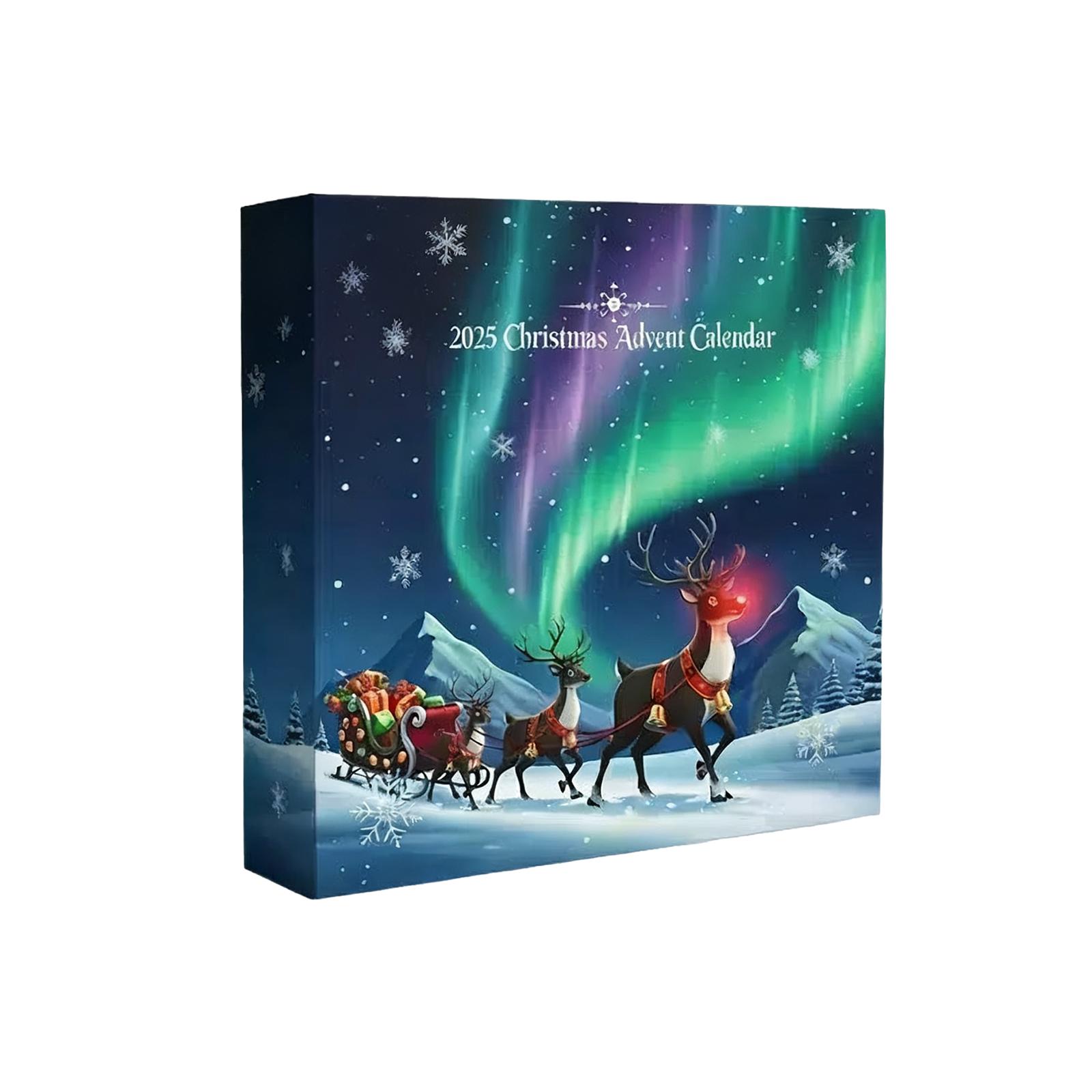 

2D Плоскость+самолет Коробка +24 шт. Огни Обратный отсчет Коробка Рождественский Адвент-календарь One Size синий