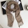 New silk scarf premium printing loose multi-purpose simple polka dot headband leopard print sweet cool streamer