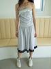 Onseuka 2 Way Lace Tube Skirt (Light Gray)