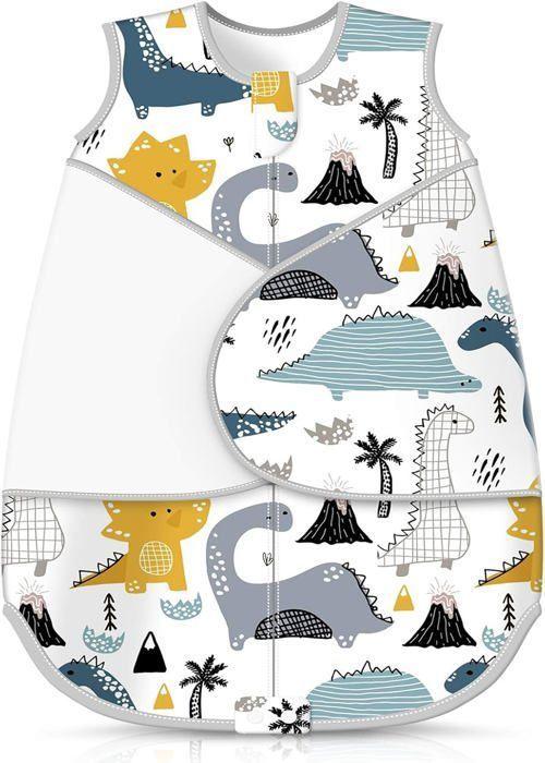 Gigoteuse pour Bébé Turbulette Bio Bébé en Coton,Swaddle pour garçons et filles 0.5 TOG (0-12 mois)