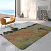 Tappeto Runner Retrò Stiloso Piccolo Fresco Stampa Floreale Camera da Letto Tappetino Comodino Pieghevole Lavabile in Lavatrice Antiscivolo Tappetini per Corridoio Tapis