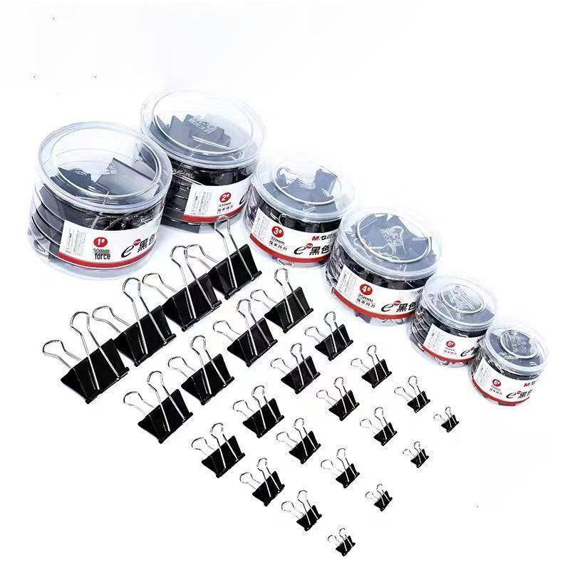 

Бесплатная доставка: Большие черные металлические зажимы типа ласточкин хвост для студентов - Толстый дизайн с длинным хвостом и высокой вместимостью 25mm, 48 pieces/tube