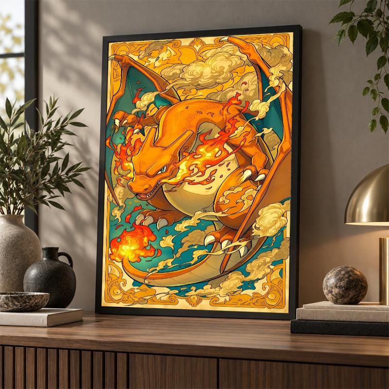 5D Diamond Painting Charizard DIY Full Drill Diamond Art Kit Home Decoration