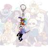 Undertale Schlüsselanhänger Anime Schlüsselring Männer Frauen Acryl Auto Cosplay Handy Tasche Anhänger Anhänger Party Kinder Geschenk Schmuck Spielzeug