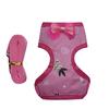 Pet Harness Bowknot Decor Walking Safety Fabric Safe Chest Strap Leash for Chicken