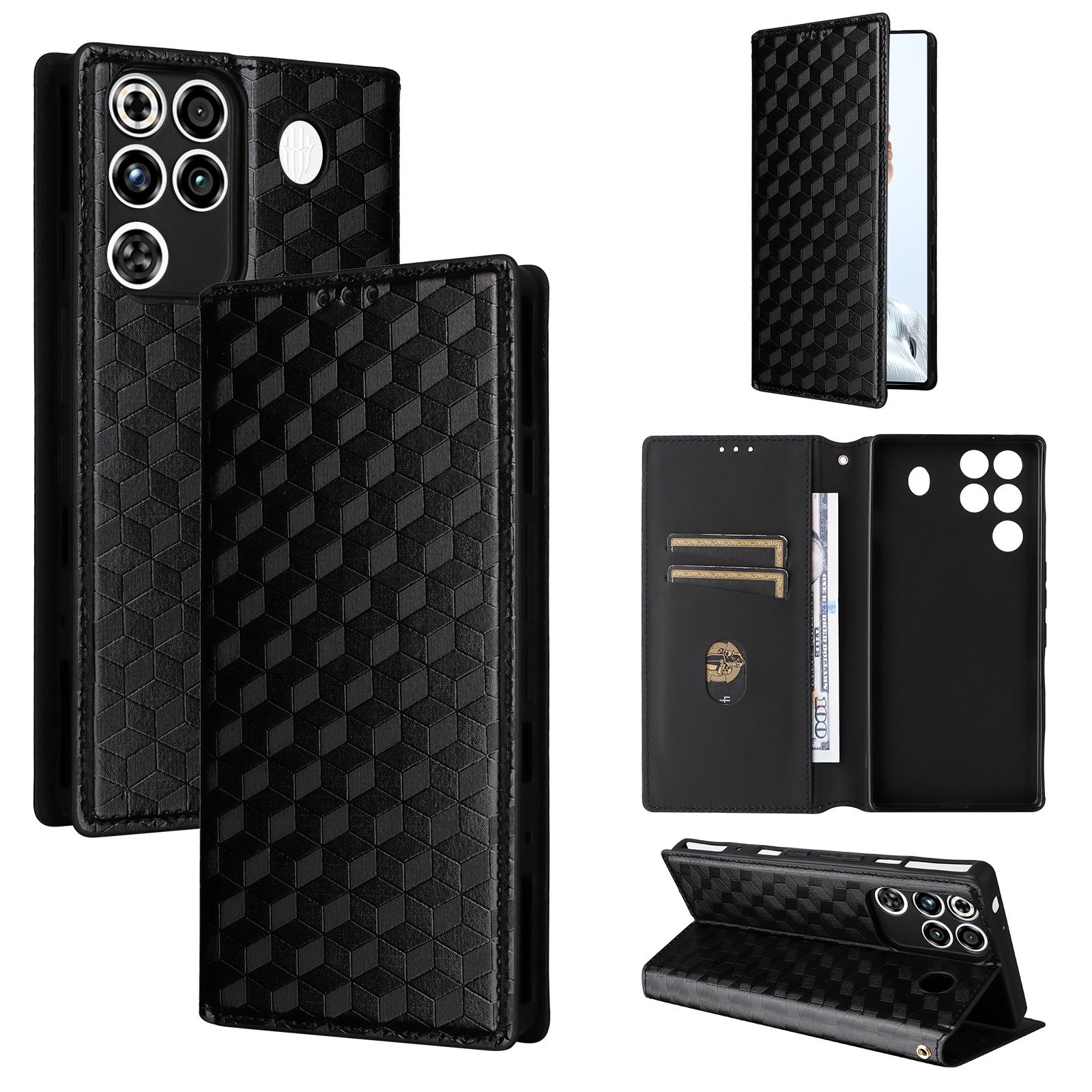 

Чохол-книжка для ZTE nubia RedMagic 11 Pro/Red Magic 11 Pro+ Plus з PU шкіри, захист всього корпусу [Блокування RFID], чохол-гаманець чорний