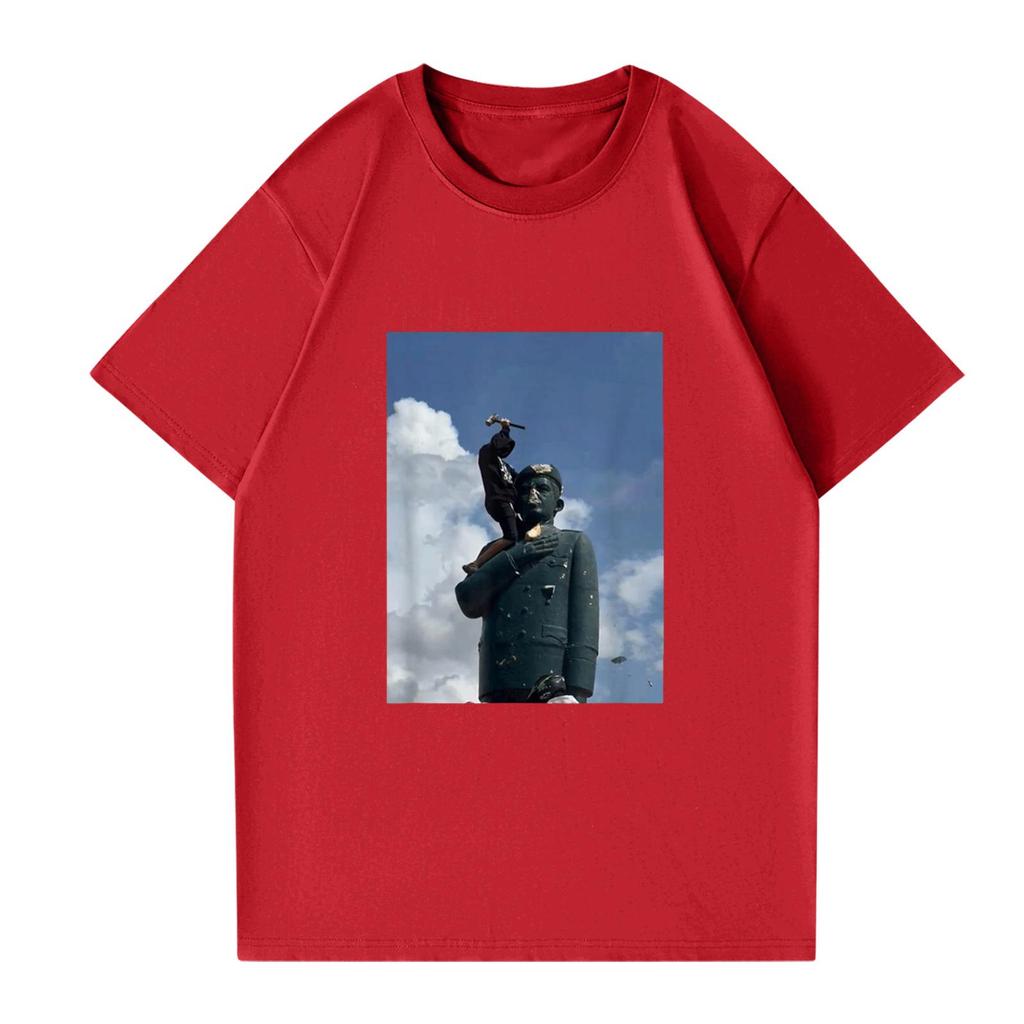 Modisches rundhalsiges lässiges bedrucktes kurzärmeliges T-Shirt Top für Damen und Herren