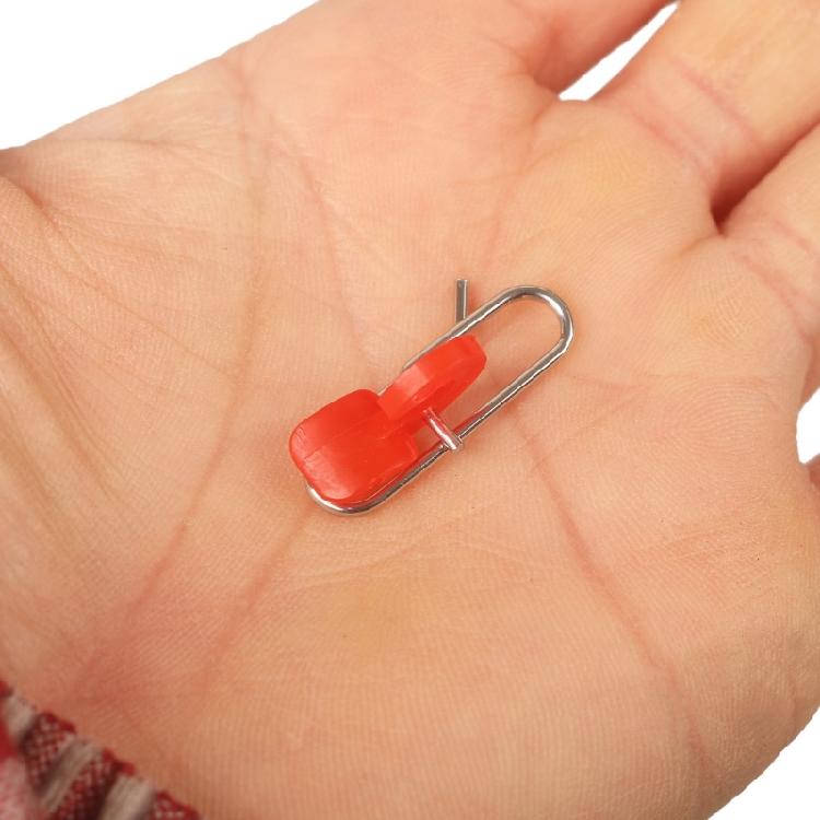 50Pcs Fishing Hook Decoupling Sea Fishing Impact Hook Release Clip Impact Baits Clip Stainless Baits Hook Release Clip