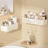 Space Saving Waterproof Wall Shelf for Bathroom Kitchen Easy Installation Multiple Layer Cosmetic Organizers