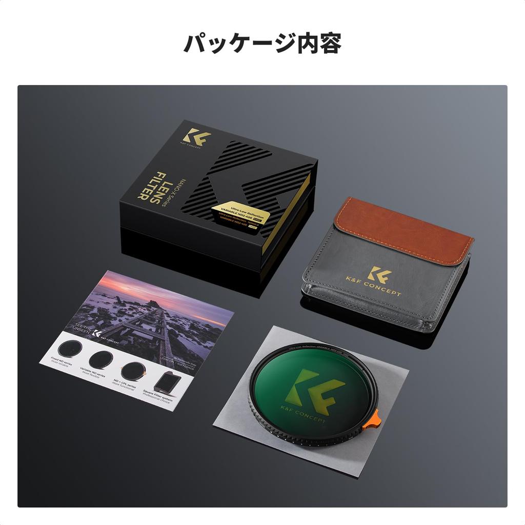 CONCEPT 67mm Reflection Variable ND Filter with 9 Adjustable Light Reduction Reflection of Optical Glass and Ideal for Video Shooting K&F Ultra-Low