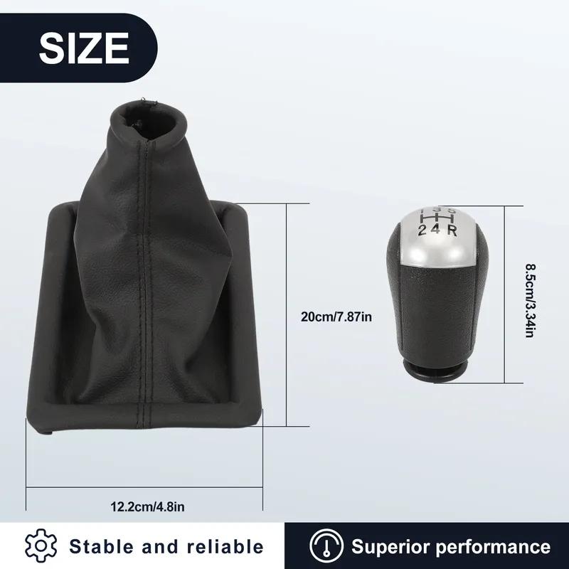 

Manual Transmission Shifter Boot Cover with 5 Speed Gear Shift Knob 8R3Z7277AA for Ford Mustang 05-09 5R3Z-7213-BAA 7R3Z-7277-AD