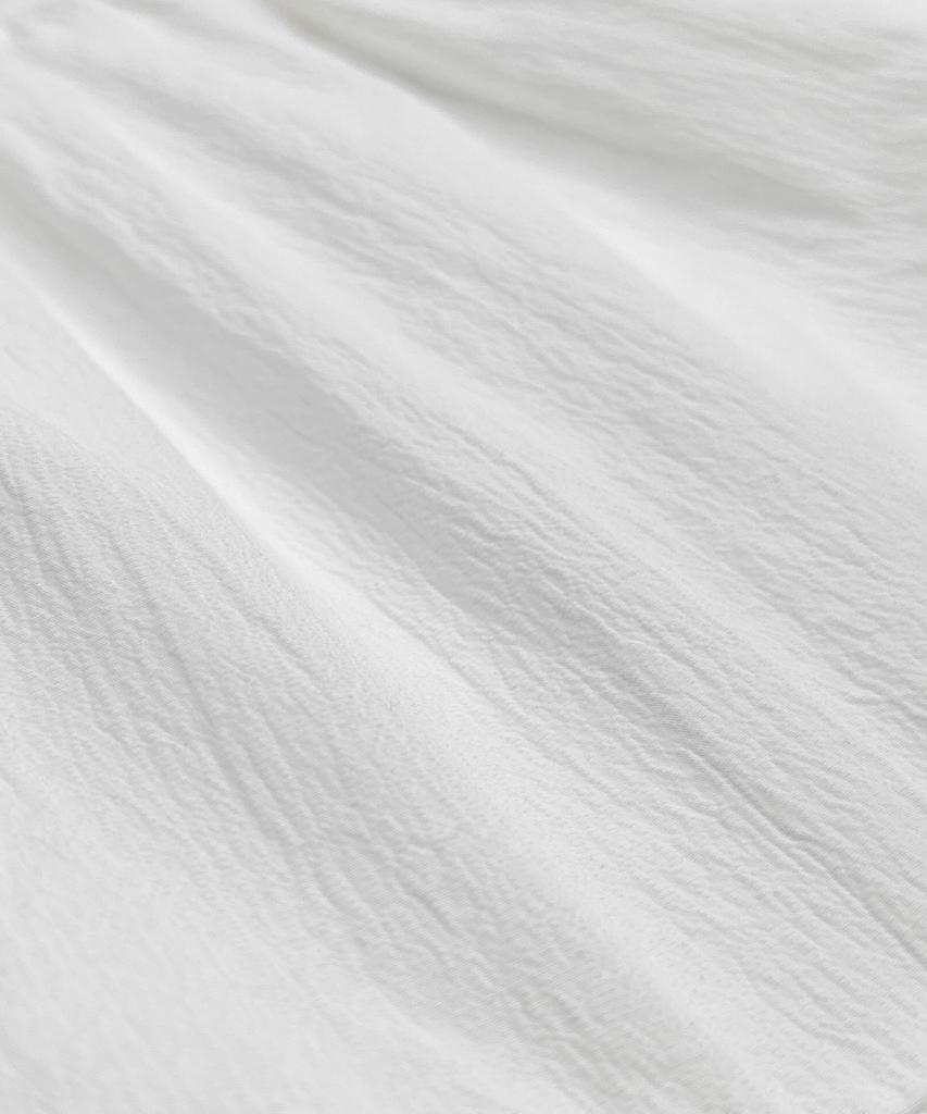 MARROT Shirred Frill Long Skirt_White