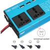 Car Solar Inverter DC 12V 24V To AC 220V 500W Power Inverter Voltage Transformer Converter 4 USB LED Display for Car Home