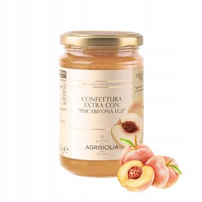 Bivona AGRISICILIA Peach Jam 360g Italy Peach Marmalade