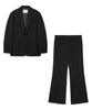 TNGT [Set] Oversized Wool Structure Jacket & Flare Fit Pants (Black) 0Tja6F101Bk