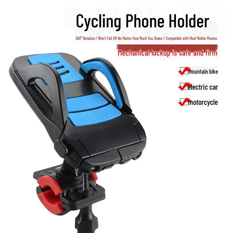 

Bicycle & Scooter Phone Mount - Secure Mobile Holder красный