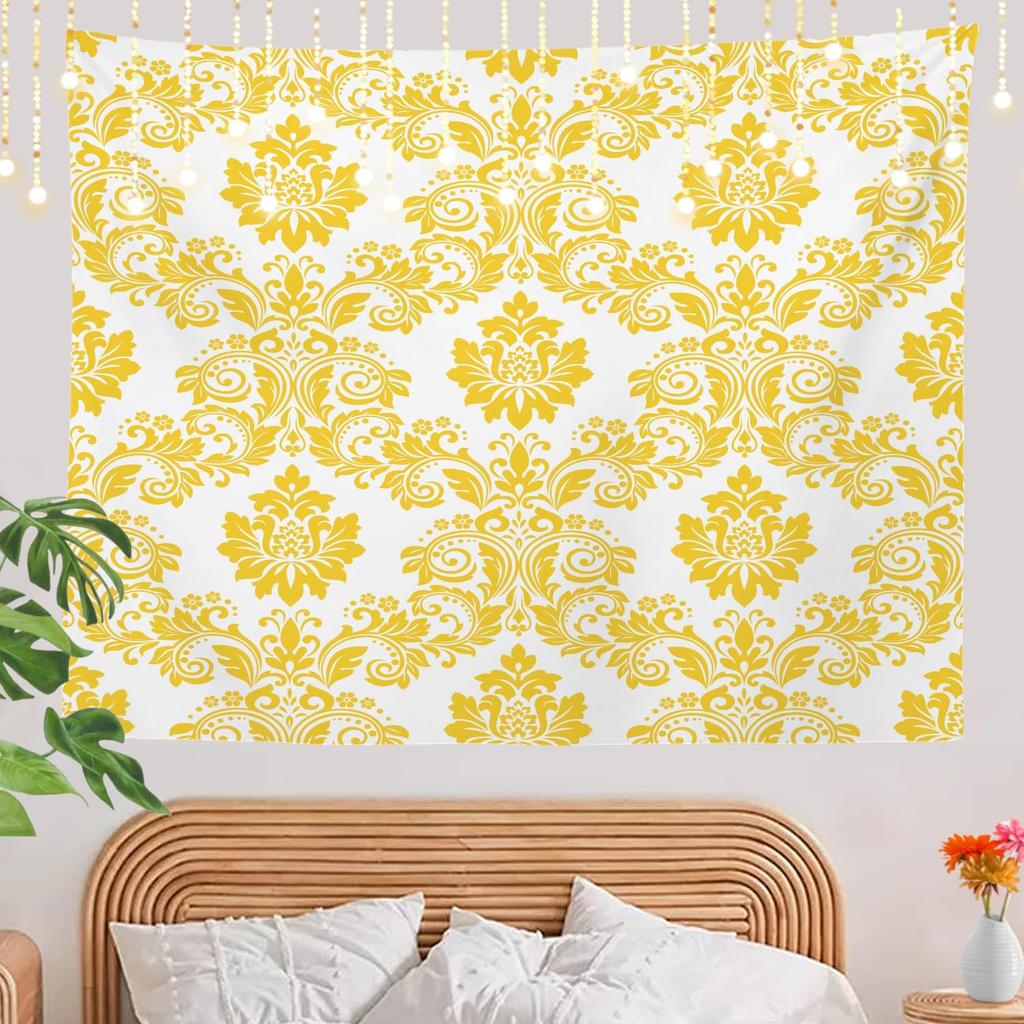White Snow Wall Tapestry, Grey Wall Hanging Large Tapestry Decoration Polyester Fiber White Hem Around for Dorm Room Bedroom