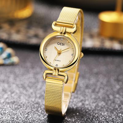 Mode Neue Leichte Luxus Kleine Goldene Uhr Einfaches Temperament Nische Netzwerk Kette Damen Studenten Trendige Quarz Uhr