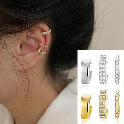 Ensemble de boucles d'oreilles incrustées de luxe à la mode, boucles d'oreilles C, accessoires polyvalents de fête pour filles, boucles d'oreilles européennes élégantes, ensemble cadeau combiné, 2023