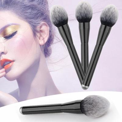 New Comfortable Blush Cosmetic Face Brush Black Professional Fiber Cheek
