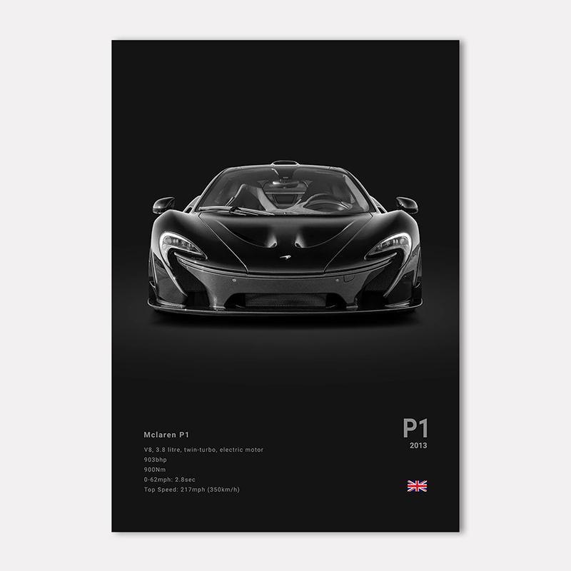 Berühmte Autos Super Sport Wandkunst Druck Poster M4 P1 DIVO STO SVJ Dekoration Wandbild Moderne Heimdekoration Geburtstagsgeschenk Ungerahmt