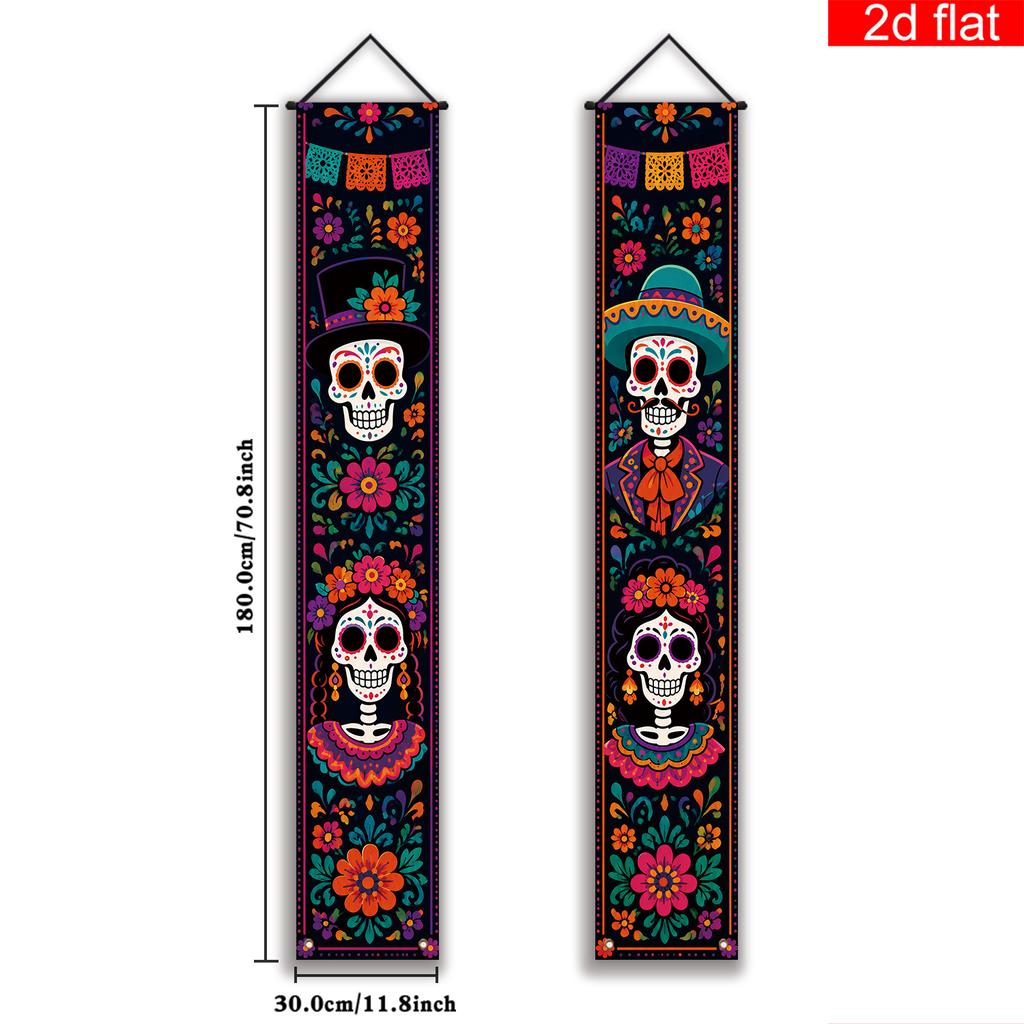 Banner 2pcs Set Party Decor for Porch