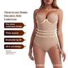 Dámský Sexy Stahovací Body Nadměrné Velikosti s Kosticemi a Kontrolou Břicha