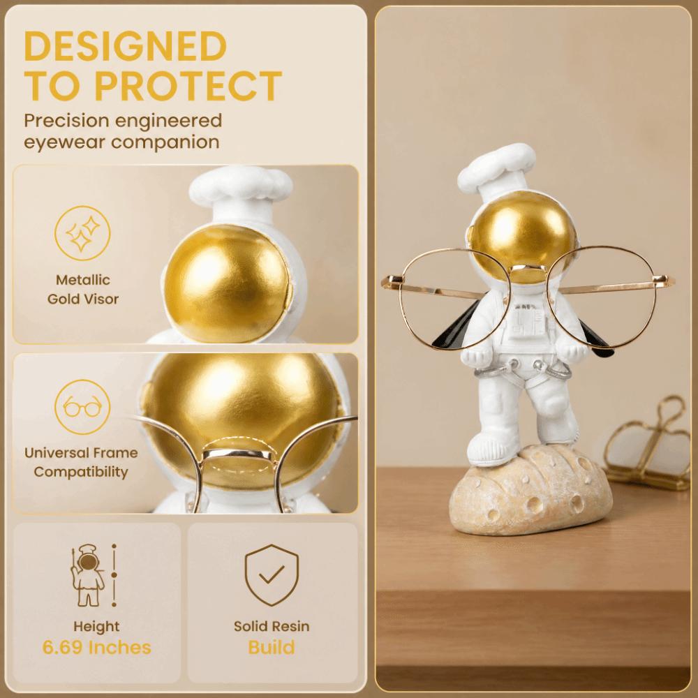 17*7cm Astronaut Glasses Holder Resin Creative Sculpture Stand For Nightstand