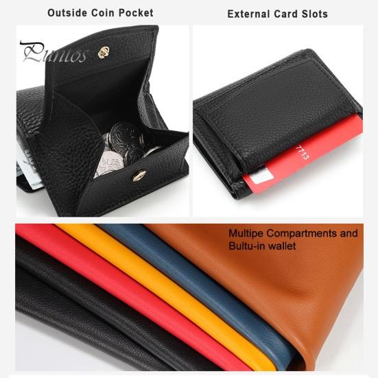 Women Wallet RFID Blocking Card Holder Japanese Style Mini Wallet Faux Leather Compact Card Organizer with Multi Card Slots