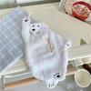 Polar Bear Hanging Hand Wiping Towel Christmas Towels Super Absorbent Kitchen Towel Coral Design Thick Cartoon Hand Towel