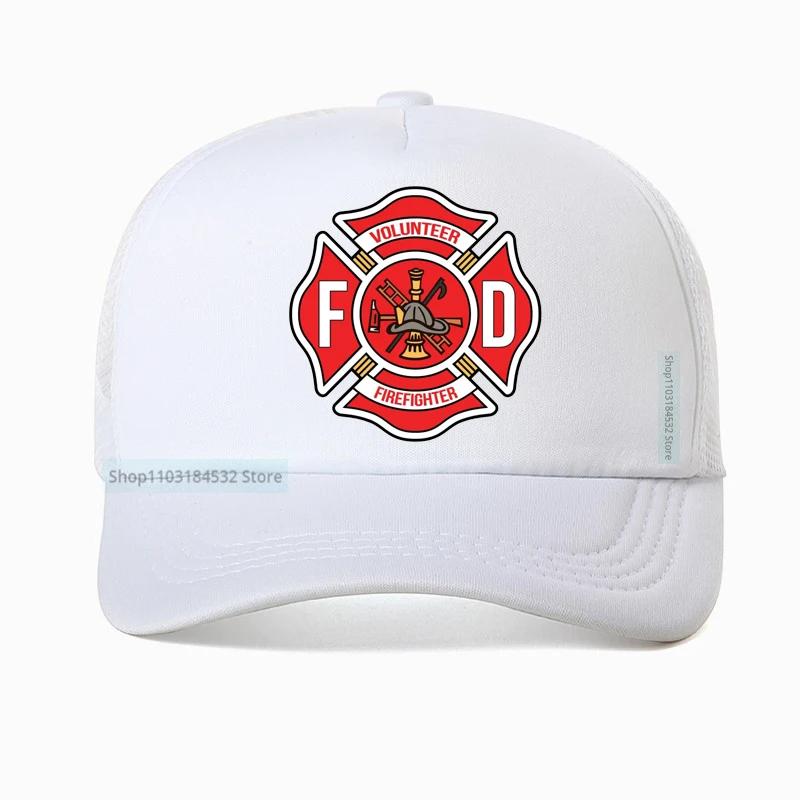 Firefighter Department Baseball Cap Men Women Adjustable Fireman Fire Rescue Dad Hat Outdoor Mesh Breathable hats