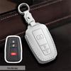Genuine Leather Key Cover for Toyota Corolla, Camry, RAV4, Wildlander, and Asia Dragon.