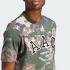 adidas Originals Camouflage Letter Print Crew Neck T-Shirt Men Tops Dark-Green IR9474