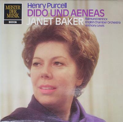 Disco LP HENRY PURCELL , JANET BAKER , RAIMU - Dido And Aeneas SMD1310 Decca Alemania Clásico Usado