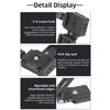 L115 Aluminum Quick Release Mounting Plate With Cold Shoe Adapter Foldable For Smooth Vertical Horizontal Transition