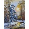 5D Diamond Painting Winter Cross Stitch Landscape Diamond Embroidery Snow Resin Mosaic Full Layout Home Decor Wall Art Gift