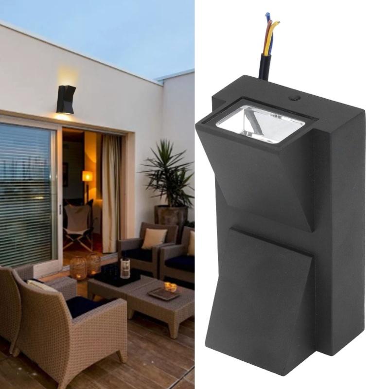 Outdoor LED Waterproof Exterior Wall Light 12W AC85-265V Up Down Double Head Garden Light
