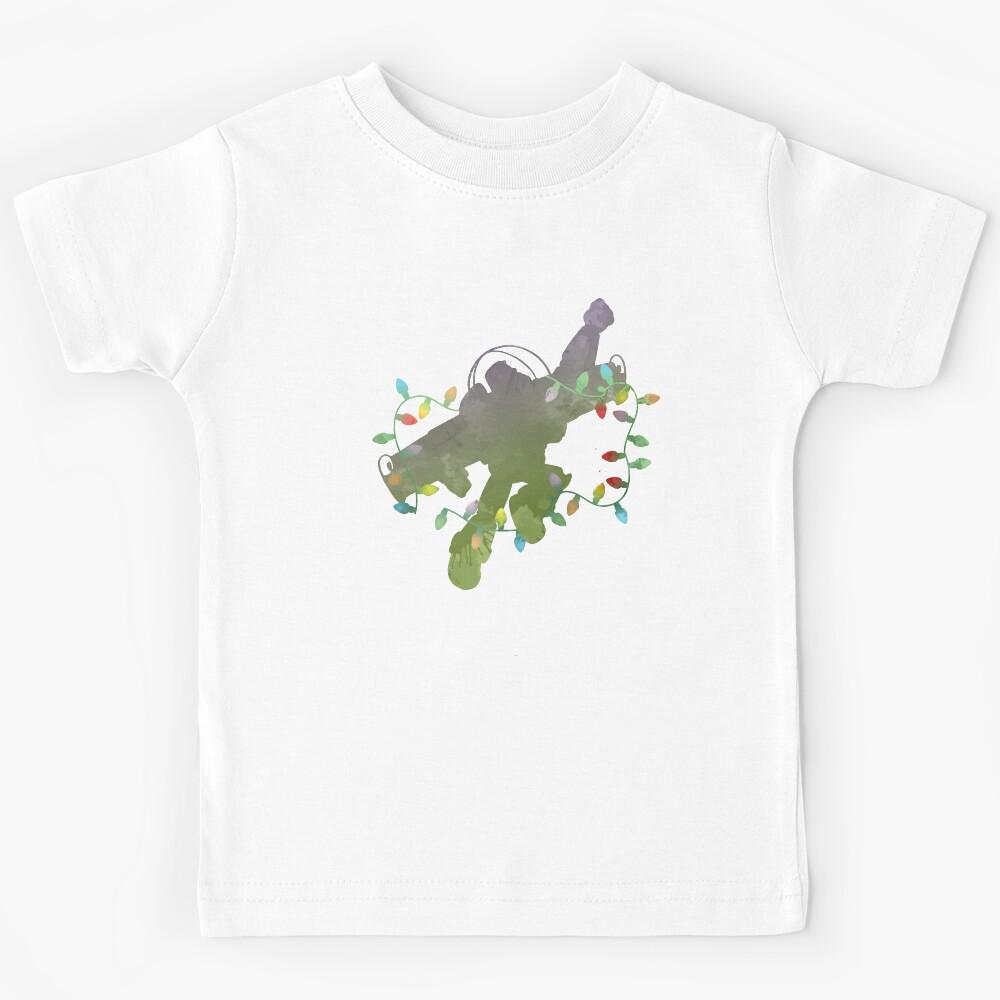 Christmas Spaceman Inspired Silhouette Kids T-Shirt 150