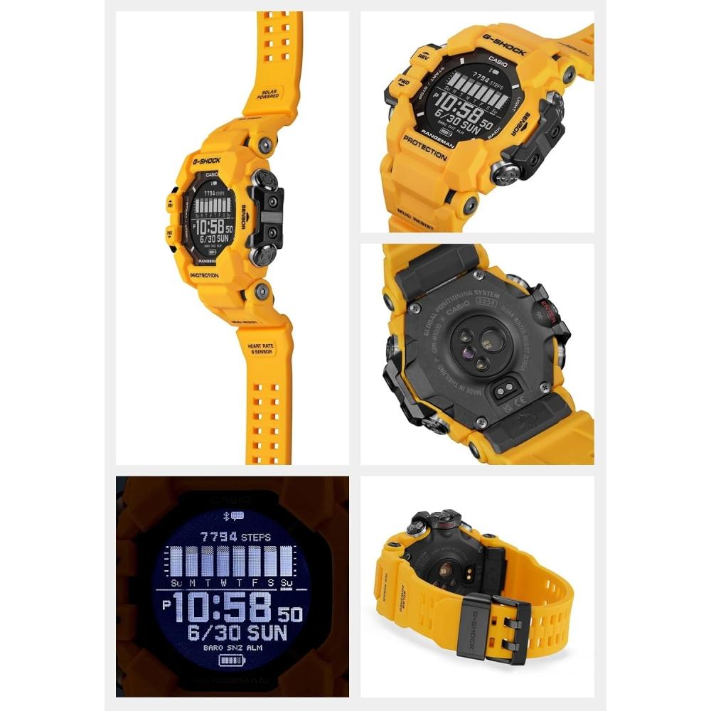 Casio Men G Shock ranGeman Gps Heart Rate Monitor Bluetooth Yellow Gpr H1000 9jr