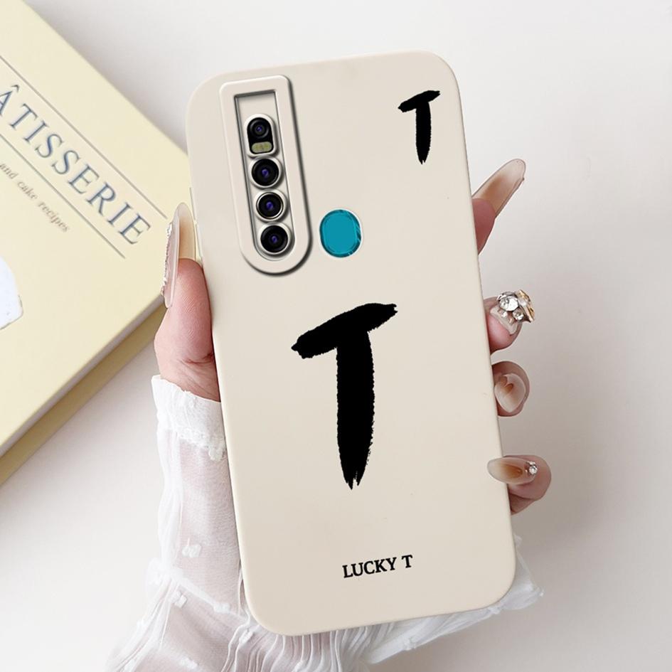 For Tecno Camon 15 Pro Case CD8 Luxury A Z Initial Letters Soft Silicone Bumper For Tecno Camon 15 Premier Camon15 Air CD6 Shell