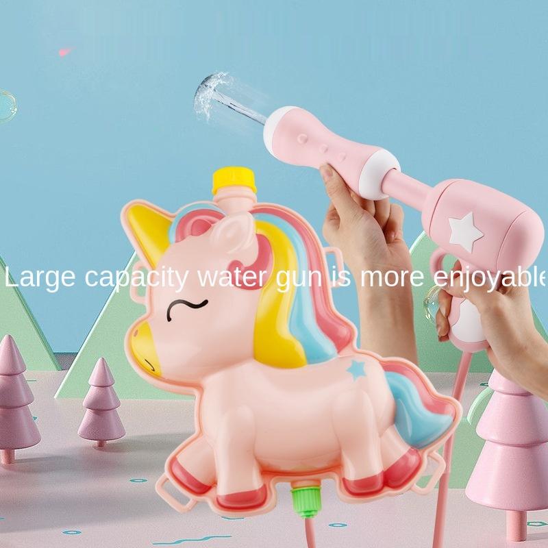 Children Summer Water Guns Outdoor Beach Water Battle Wimming Pool Party Backpack Spray Water Gun Cartoon Animals Water Gun Kids