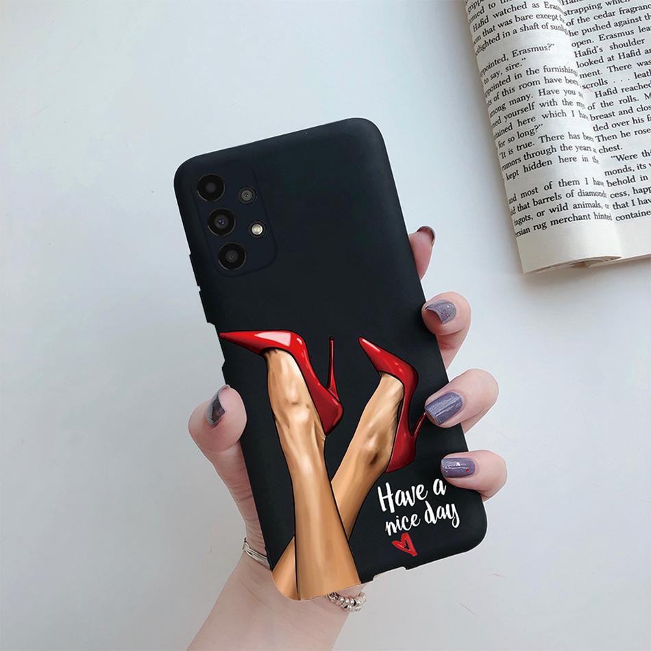 For Cover Samsung Galaxy A13 A33 A53 A73 5G Beautiful Girl Soft Silicone Case For Samsung A13 4G A 13 A135F GalaxyA13 Funda Case