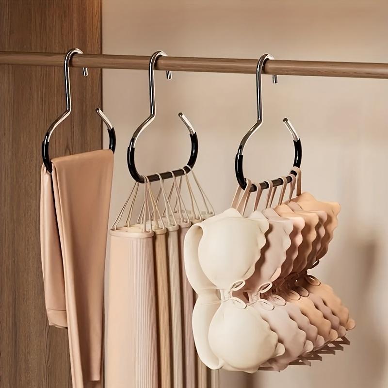 Stainless Steel Hat Hangers Featuring Non-Slip Round Rings Ideal for Organizing Hats, Socks, Scarves, And Underwear a Space-Efficient Storage Option