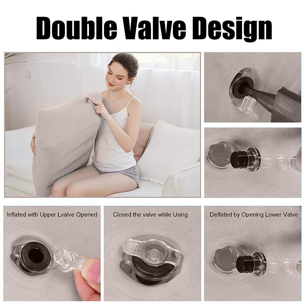 Portable Knee Cushion Inflatable Leg Pillow Foot Pillow Relaxing Feet Supplies Lightweight PVC Elevation Leg Pillows Wedge Pillow